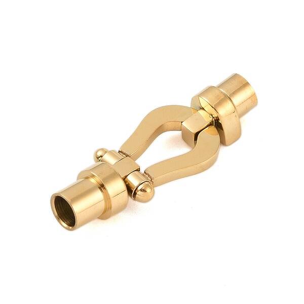 Ion Plating(IP) 304 Stainless Steel Magnetic Clasps with Glue-in Ends