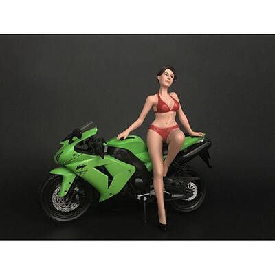 Hot Bike Model Elizabeth Figurine for 1/12 Scale Motorcycle Models by American Diorama