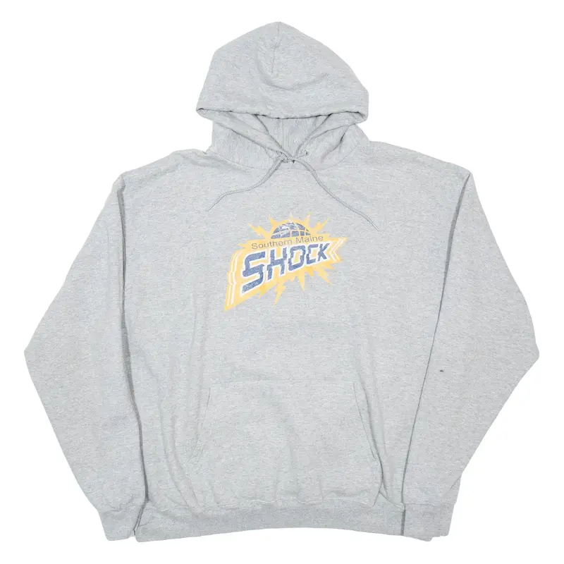 CHAMPION Southern Maine Shock Mens Grey Hoodie USA 2XL