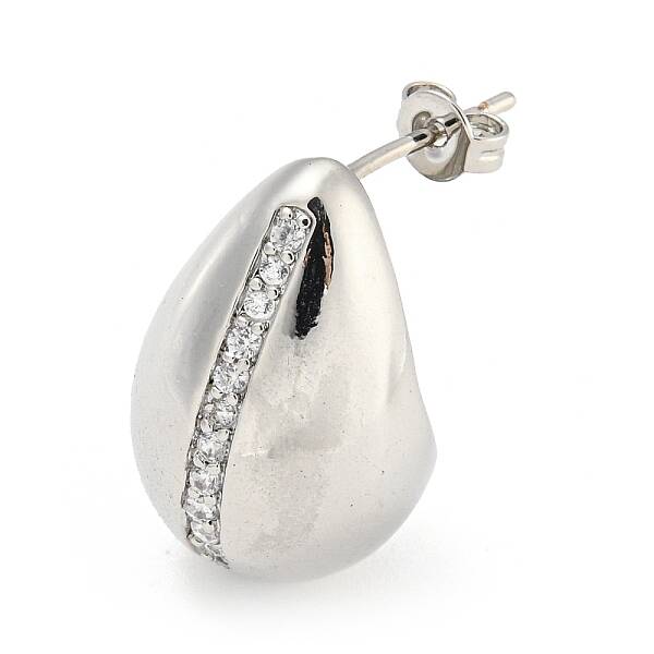 Brass with Cubic Zirconia Stud Earrings
