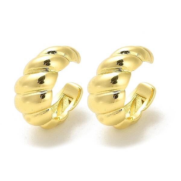 Brass Cuff Earrings
