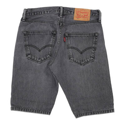 501 Levis Denim Shorts - 30W 11L Black Cotton