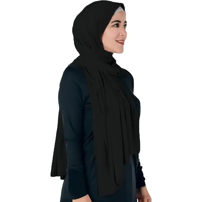 Non-see-through Premium Jersey Maxi Hijab Head Scarf Wrap for Muslim Women