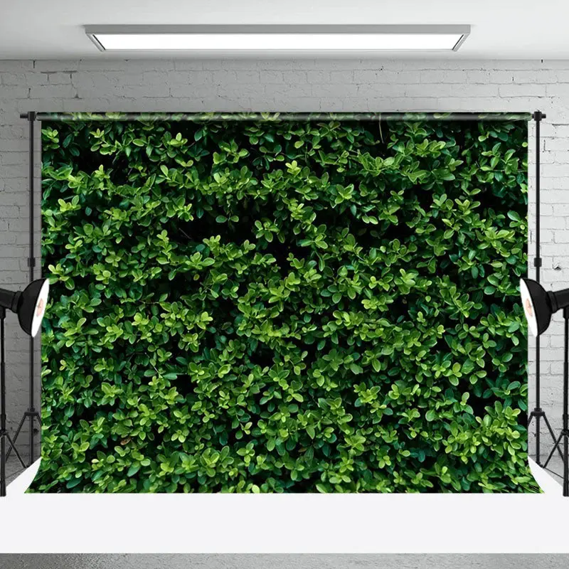 Dense Green Natural Plant Leaves Spring Backdrop - Aperturee