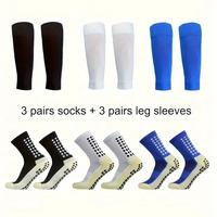 2/4/6 Counts Ultimate Comfortable Sports Socks - Super Breathable And Anti Slip Silicone Grip, Suitable For Football And Socc...