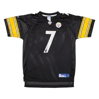 REEBOK NFL Pittsburgh Steelers Roethlisberger Boys Jersey Black USA Nylon XL