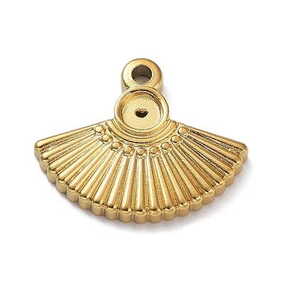 Ion Plating(IP) 304 Stainless Steel Pendant Cabochon Settings