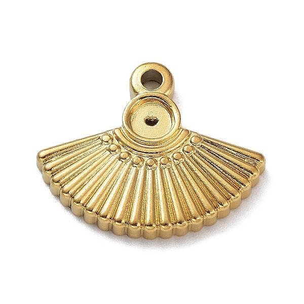 Ion Plating(IP) 304 Stainless Steel Pendant Cabochon Settings