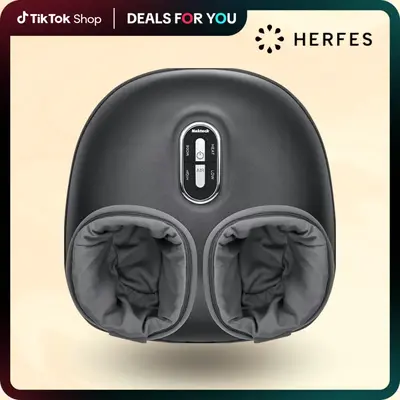 Shiatsu Foot Massager with Soothing Heat, Deep Kneading Therapy& Air Compression, Promotes Blood Circulation, Foot Comfort, A...