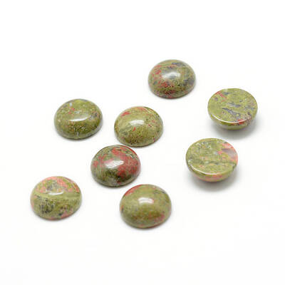 Natural Unakite Gemstone Cabochons