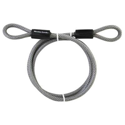Master Lock Looped End Cable 6 Foot (1.8M) Long X 3/8 (10Mm) Diameter