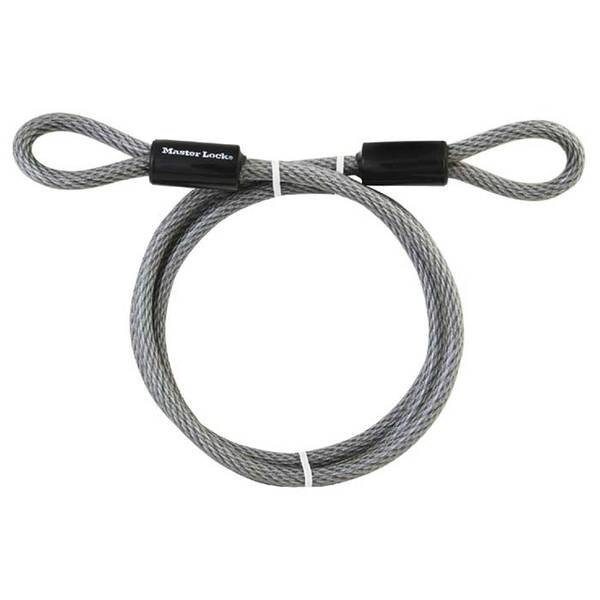 Master Lock Looped End Cable 6 Foot (1.8M) Long X 3/8 (10Mm) Diameter