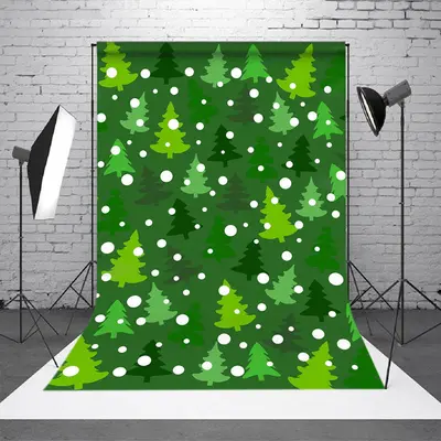 Pine Tree Patterns Christmas Photography Backdrop - Aperturee