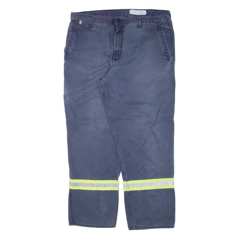 CARHARTT Workwear Mens Trousers Blue Loose Straight W38 L29