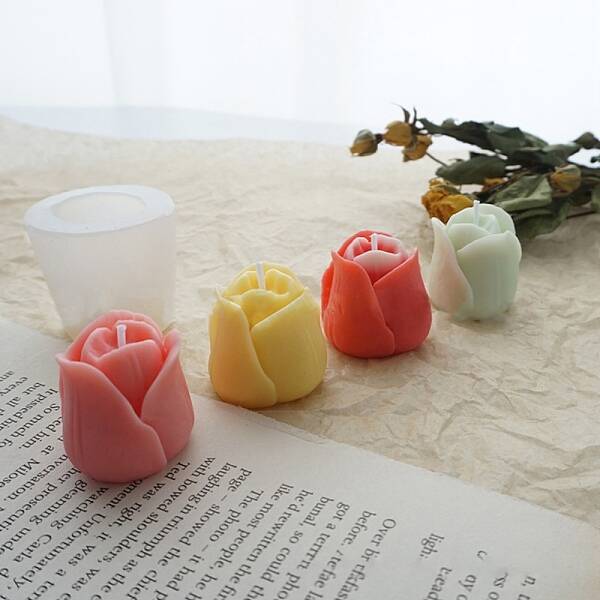 Tulip Flower Shaped Candle Molds