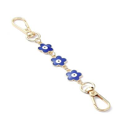 Alloy Enamel Evil Eye Flower Link Bag Strap
