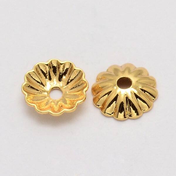 Multi-Petal Brass Bead Cap
