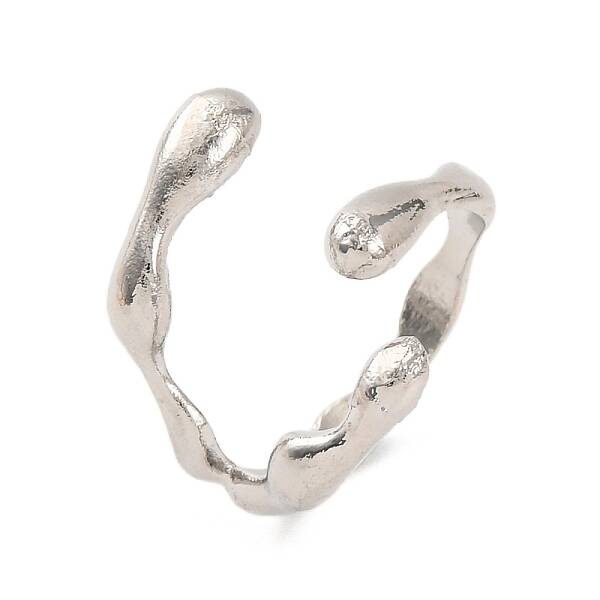 Alloy Open Cuff Rings for Women