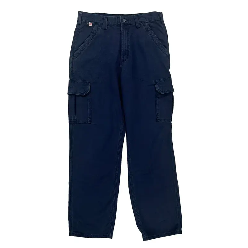 Carhartt Cargo Trousers - 32? Waist Navy Cotton Blend