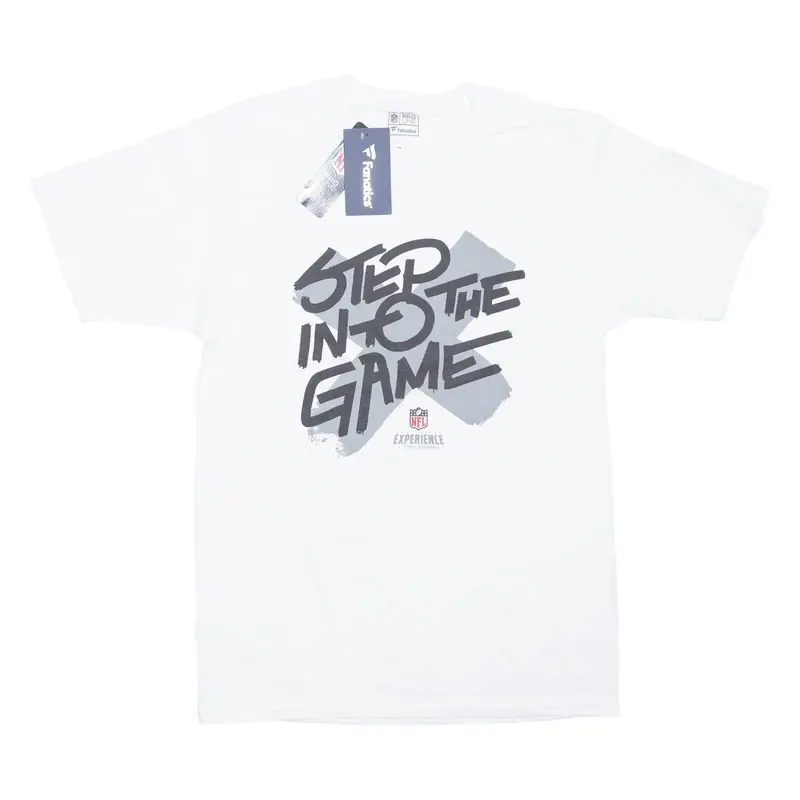 FANATICS NFL Times Square USA T-Shirt White Short Sleeve Mens M