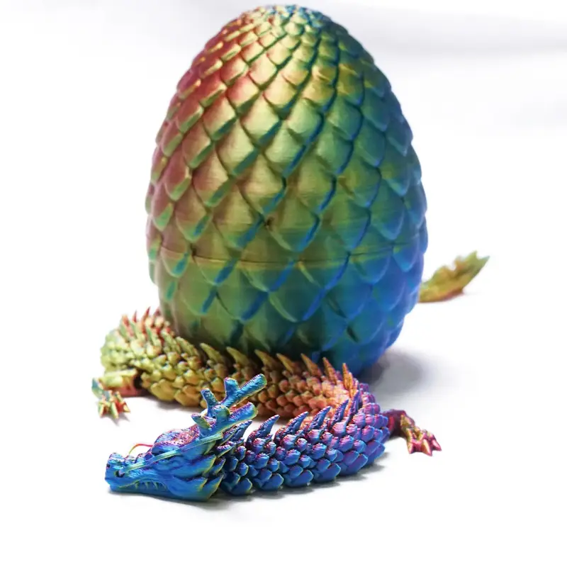 3D Dragon Egg Ornament, DIY Laser Engraving Dinosaur Design Toy, Stuffing Easter Eggs, Home Decoration, Halloween