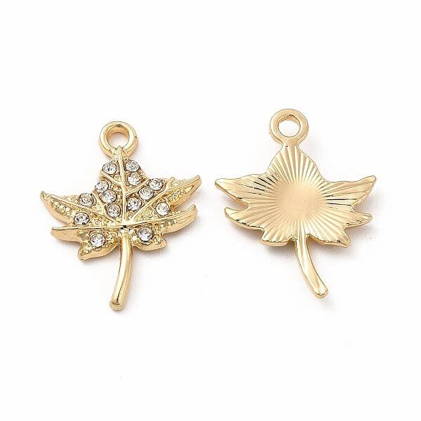 Rack Plating Eco-friendly Alloy Rhinestone Pendants