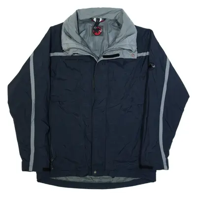 MAMMUT Mens Rain Jacket Blue L