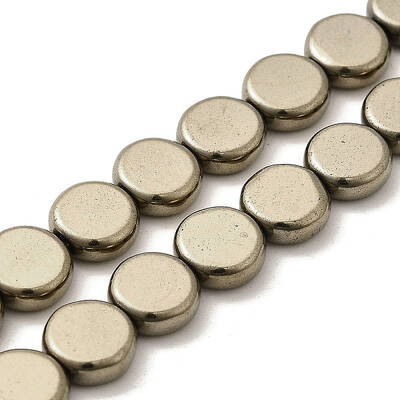 Electroplated Synthetic Non-magnetic Hematite Beads Strands