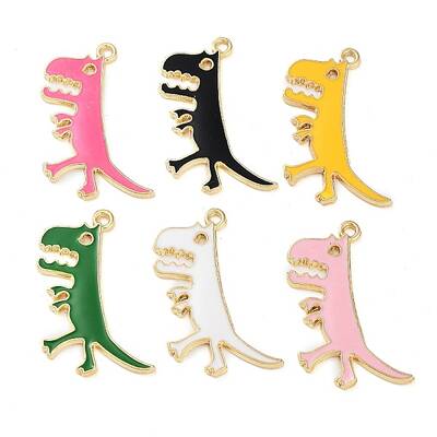 Rack Plating Alloy Enamel Pendants