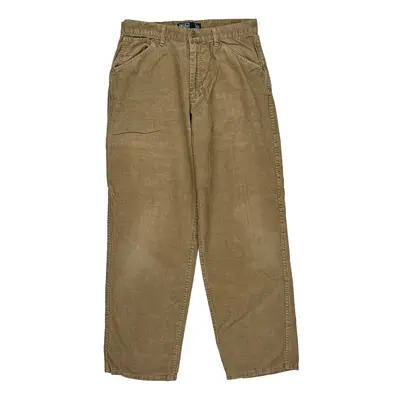 Ralph Lauren Cord Trousers - 32? Waist Beige Cotton Blend