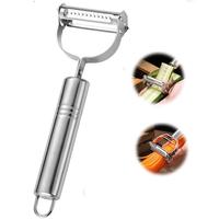 2Pcs Kitchen Y Peeler Slicer Set Fruit Vegetable Swivel Cutter Potato Peeling Tool