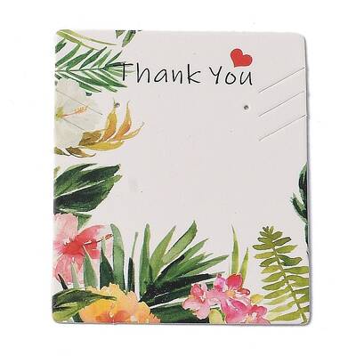 Cardboard Necklace Earring Set Display Cards