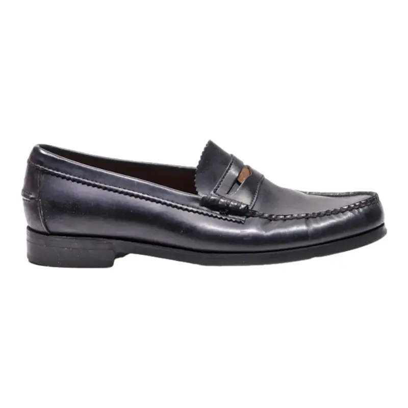 DEXTER Loafer Shoes Black Leather Mens UK 9.5