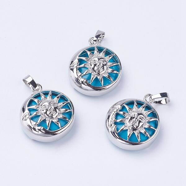 Synthetic Turquoise Pendants