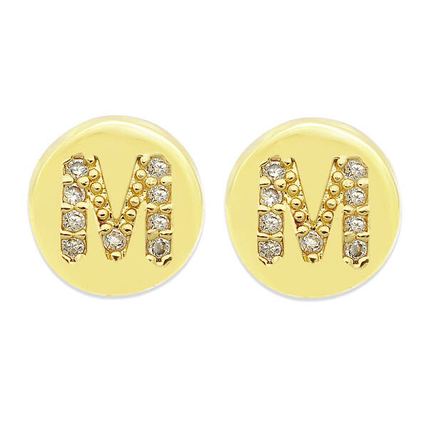 Brass Micro Pave Clear Cubic Zirconia Beads
