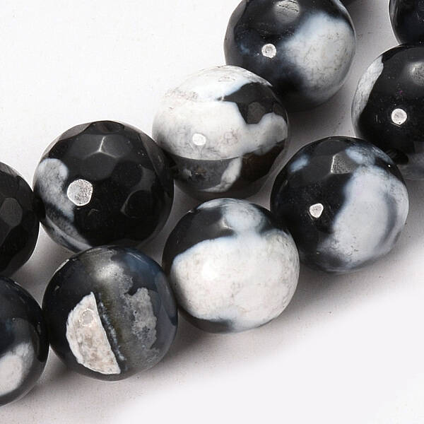 Natural Dragon Veins Agate Beads Strands