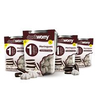 Just 1 Calorie Per Piece – Low Sugar Meringues 4PK – Cookies & Cream – Keto-Friendly, Guilt-Free Indulgence