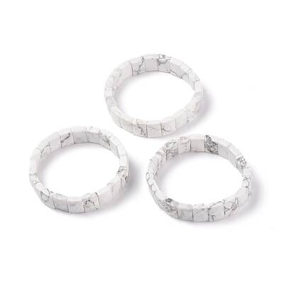 Natural Howlite Stretch Bracelets