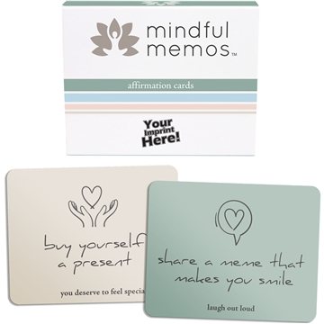 50 Customized Mindful Memos - Affirmation Cards - 52 Cards