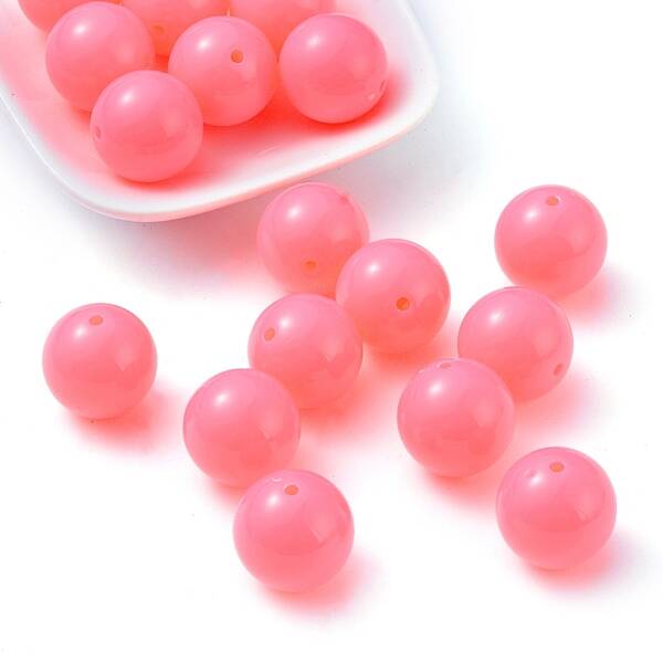 Fluorescent Chunky Acrylic Beads