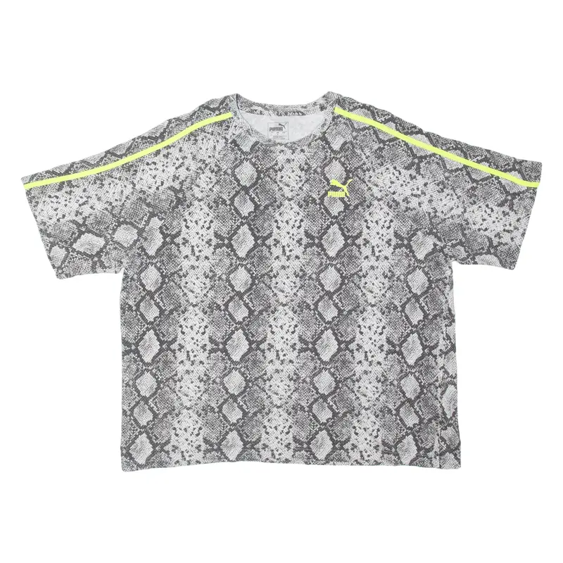 PUMA Snake Print Mens T-Shirt Black L