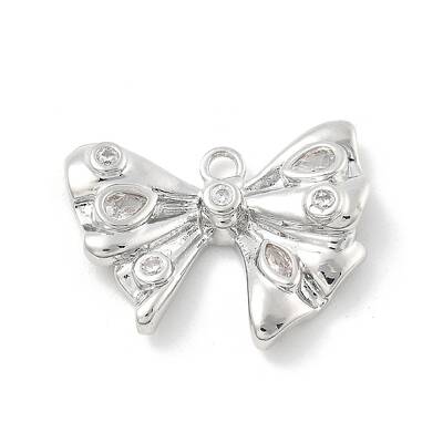 Brass Micro Pave Cubic Zirconia Pendants