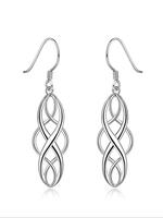 Women's Elegant Hollow Out Design Dangle Earrings, 1 Pair Vintage Trendy Dangle Earrings, Chic Gorgeous Jewelry As Gift for G...