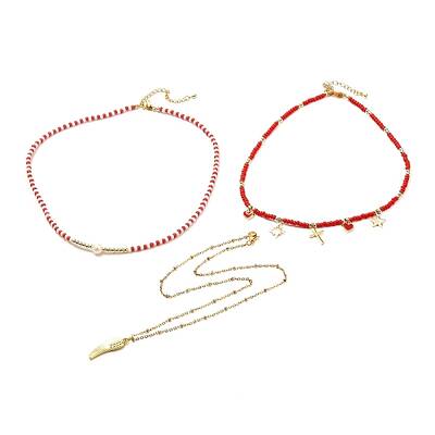 Wing & Cross & Heart & Star Pendant Necklaces for Girl Women