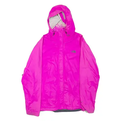 THE NORTH FACE Womens Rain Jacket Pink Hooded XL