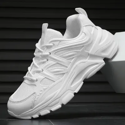 Women's running shoes are breathable, comfortable, and lightweight sports shoes,Fashionable Lace UpFront Mesh Breathable Comf...