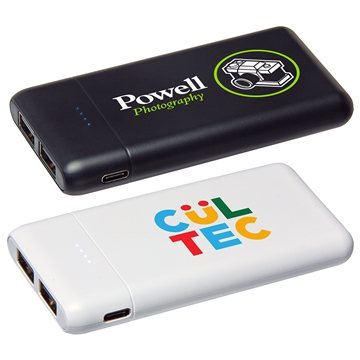30 Customized Counsel 5000mAh Mini Power Bank - Dual USB & UL ...