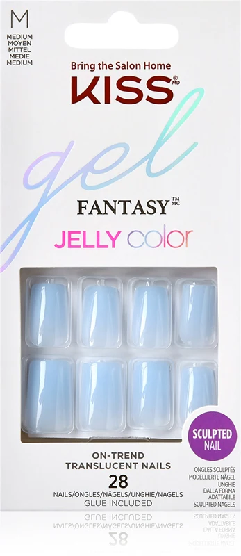 KISS Gel Fantasy Jelly Color False Nails Jelly Crushin 28pcs
