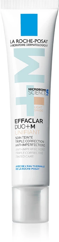 La Roche-Posay Effaclar Duo+M Unifiant Light Toning Cream Hydrating Effect Light Color 40 Ml