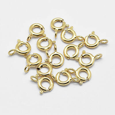925 Sterling Silver Spring Ring Clasps